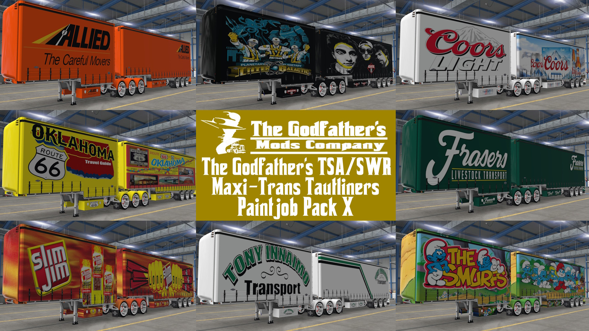 The Godfather's TSA/SWR Maxi-Trans Tautliners Paintjob Pack X